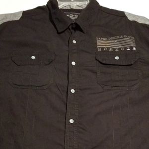 Paper Denim and Cloth Button Down Short Sleeve Shirt 2X